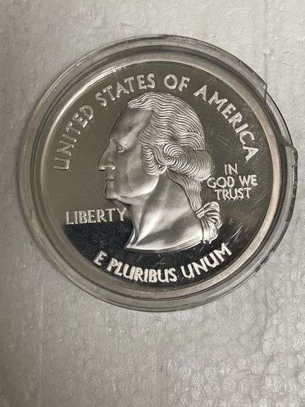 National Collectors Mint 50 States Giant Composition .999 Pure Silver 4 Ounce Round image