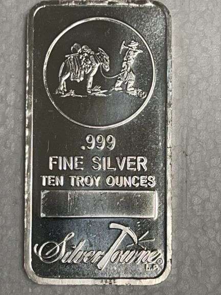 Ten Troy Ounce Silver Bar .999 Fine Silver image