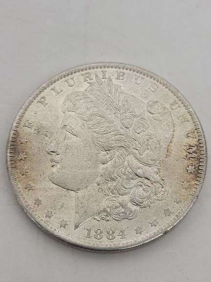 1884-O USA Morgan silver dollar unc image