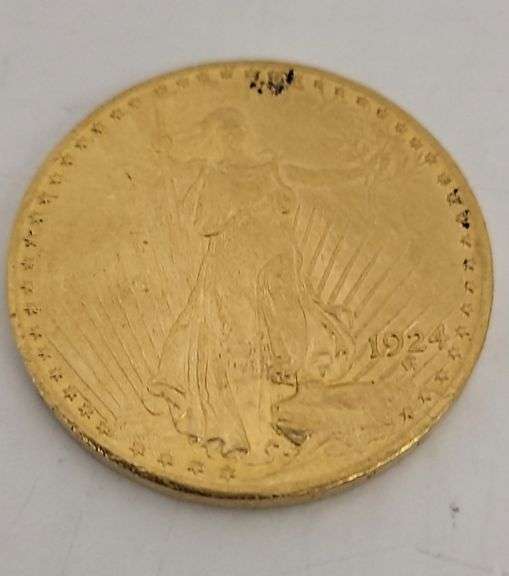 1924 $20 Saint-Gaudens Gold Coin image