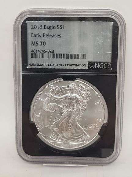 2018 USA Silver Eagle walking liberty ms70 1oz silver coin image