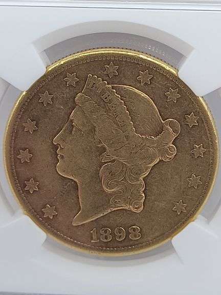 1898-S  Liberty Head double eagle Gold Coin - XF 45 - NGC Slabbed image
