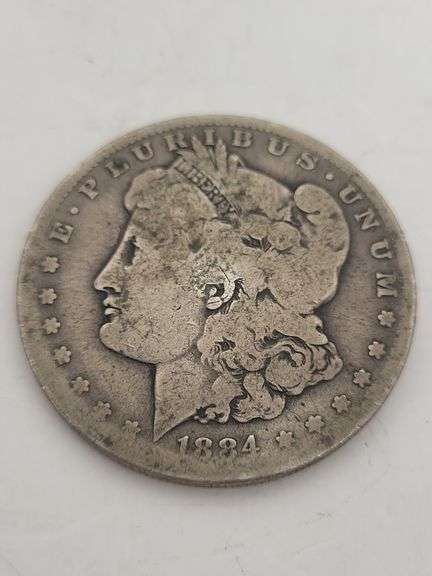 1884-s USA Morgan silver dollar image