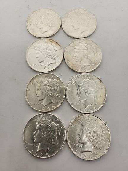 8-1924/25 Peace dollars UNC image