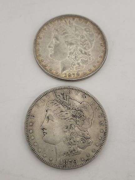 1878-1879 Morgan silver dollar different dates image