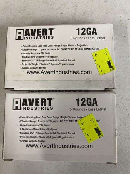 2 Boxes Avert 12 Ga Shells 10 Total image