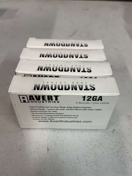 Avert Industries 12 Ga Non-Lethal 4 Boxes 5 Rounds in each Box 20 Total image