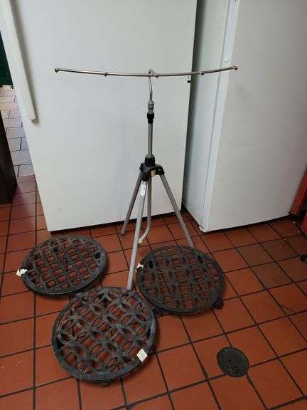 Lot of Allen + Roth Plant Caddies & tripod Watering System image
