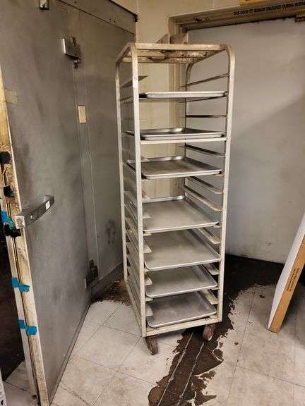 Rolling Tray Rack with 9 racks image