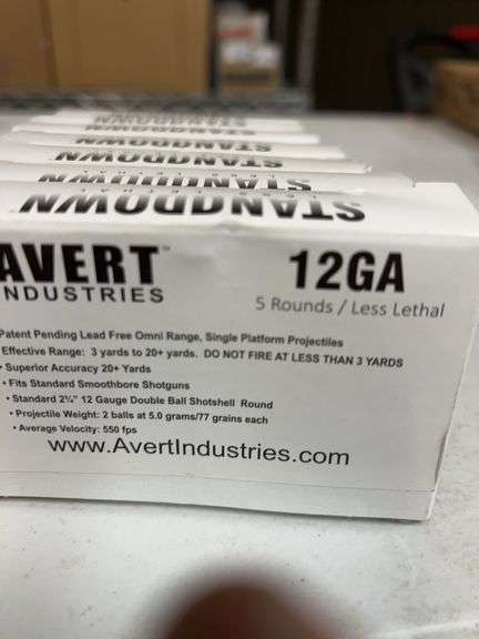 7 Boxes Avert 12 Ga 5 rounds per Box /Less lethal image