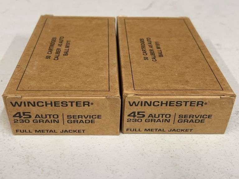 2 Boxes Winchester 45 Auto 230 Grain image