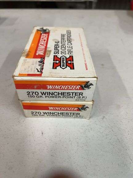 Winchester SuperX 40 Centerfire Rifle Cartridges 270 150 Gr Power Point image