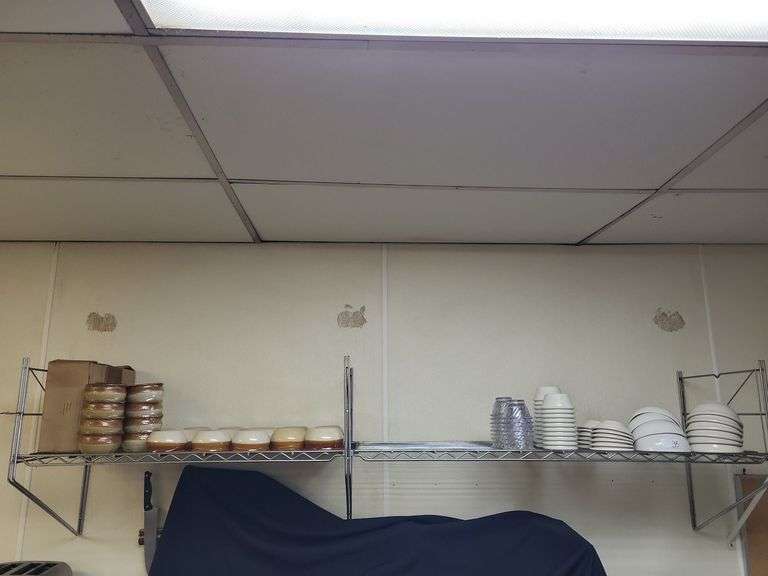 Restaurant Serving Dishes and Commercial Shelving Unit image