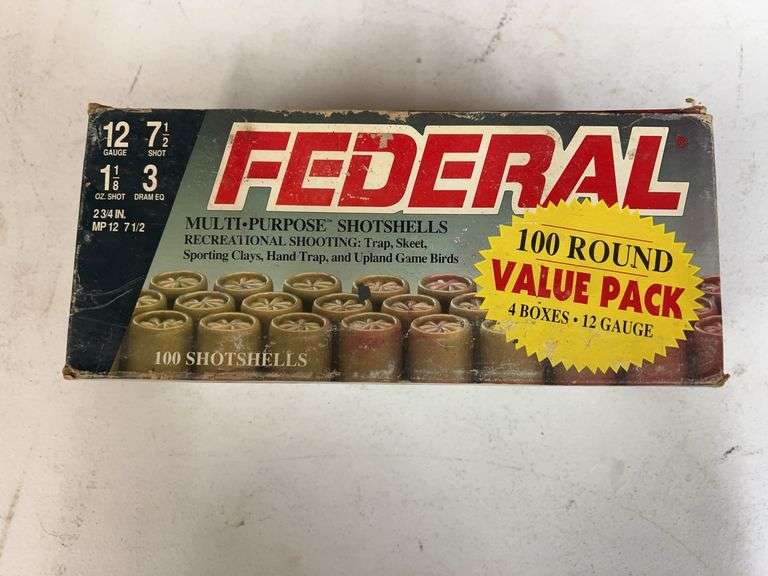 Federal 12 gauge shotgun shells three boxes image