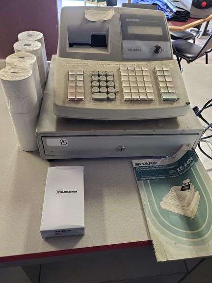 Sharp XE-A404 Cash Register with Supplies image