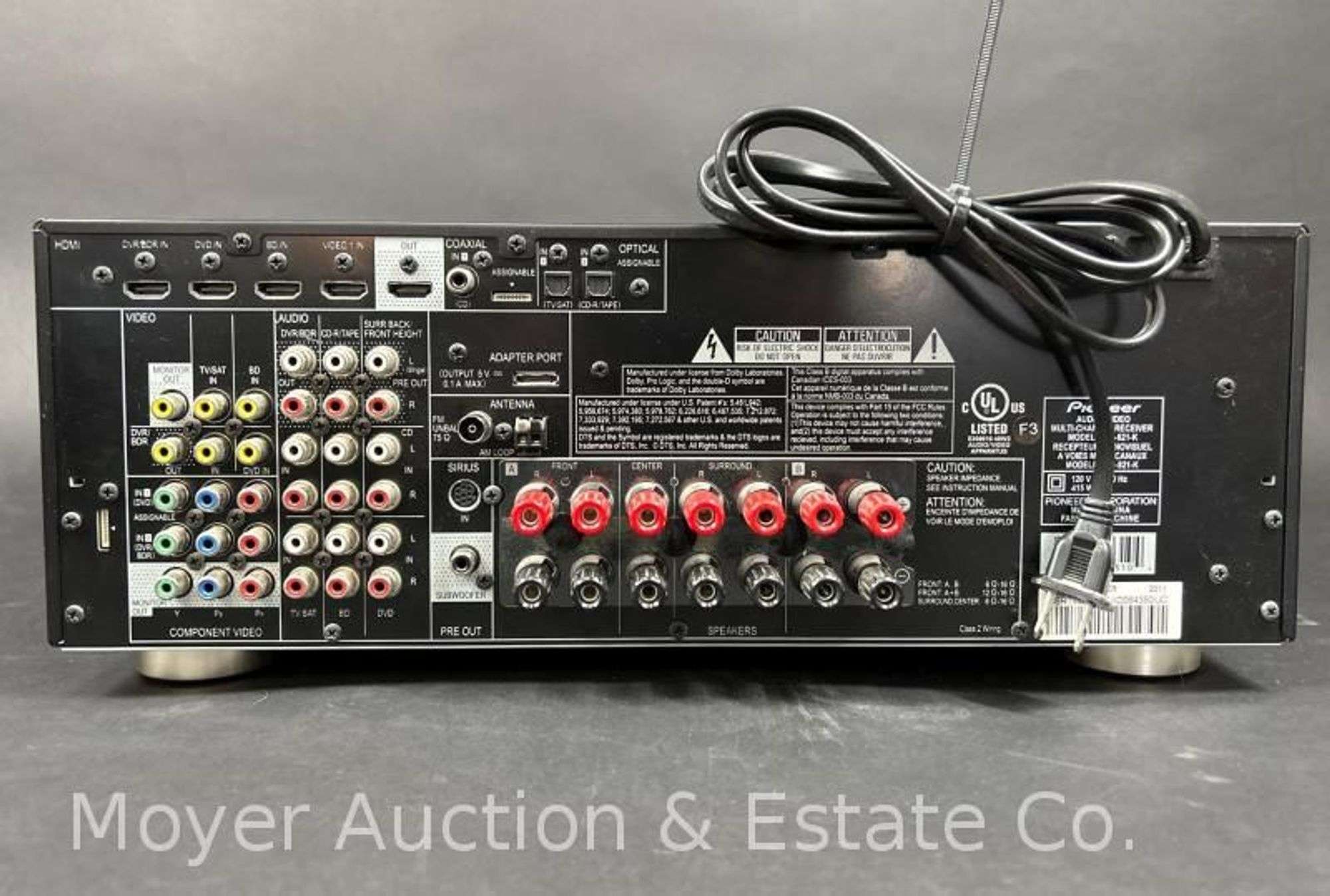 Pioneer VSX-821 Audio Visual Multi Channel Receiver - Moyer
