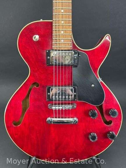 Hondo Semi-Hollow Electric Guitar, with Hard Case image