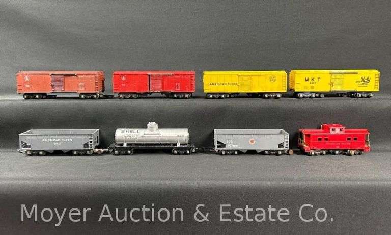 (8) American Flyer S Gauge Freight Cars image