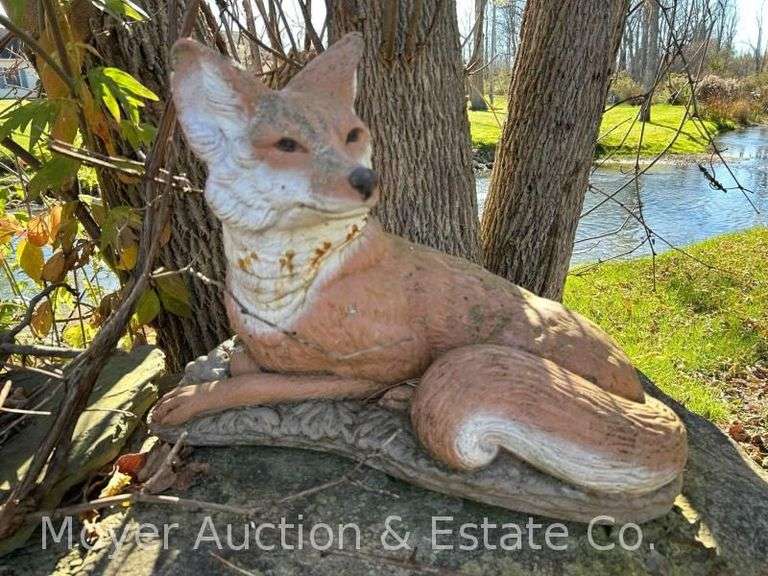 Cement Fox, 22"w x 18"h image