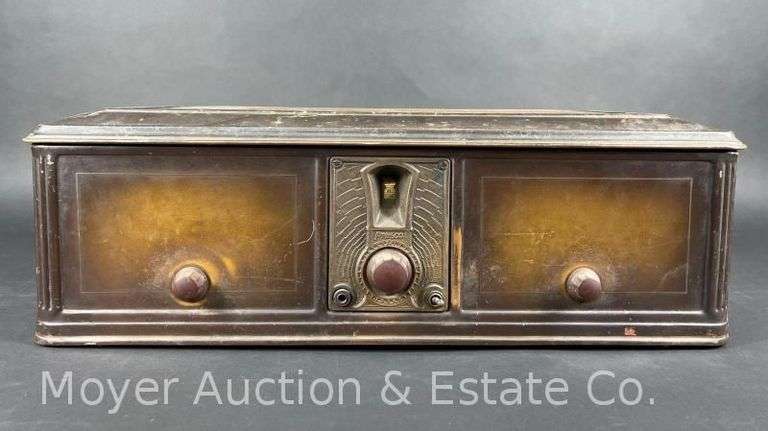 Antique Philco Model 511 Metal Case Tube Radio image