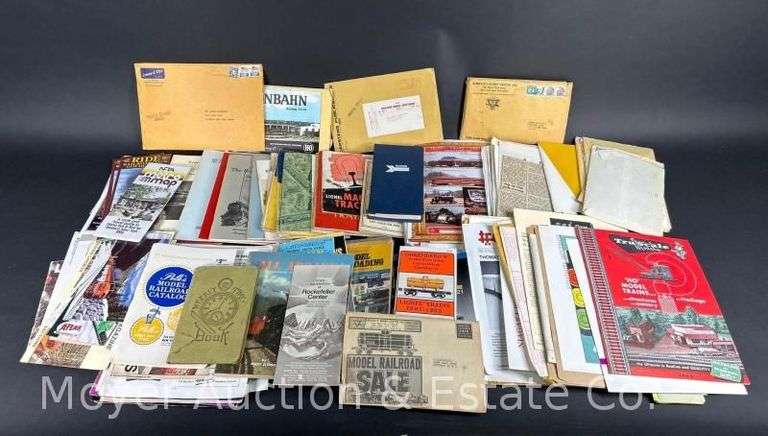 Group of Model Train/Railroad Related Paper, Books, Ephemera, Etc. image