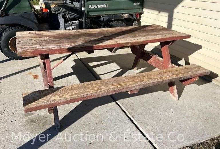 Wood Picnic Table, 72"w image