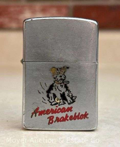 Zippo Lighter advertising "American Brakeblok" image