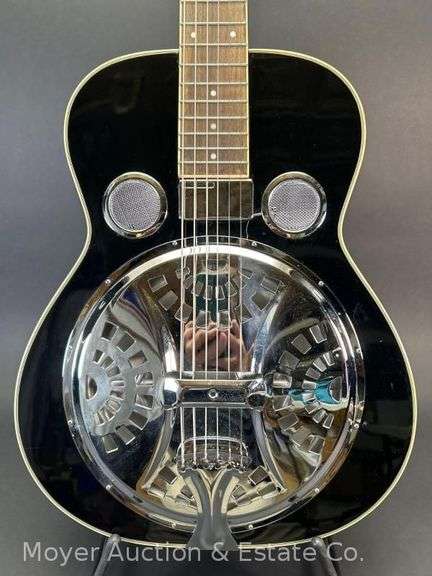 Morgan Monroe Square Neck Resonator Dobro Lap Guitar, with Electric Pickup image