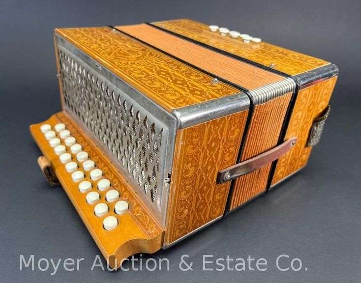 Hohner Squeezebox Accordion, Decorated Wood Exterior image