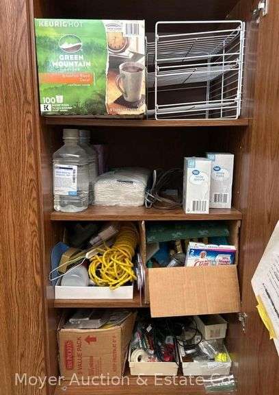 Group of Paper Products, Household, Hand Tools, Mops, Brooms, Cookbooks, Etc. image