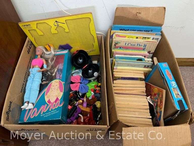 Group of Asst. Vintage Toys and Books image