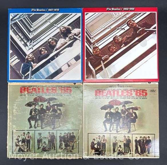 (4) Beatles Record Albums image