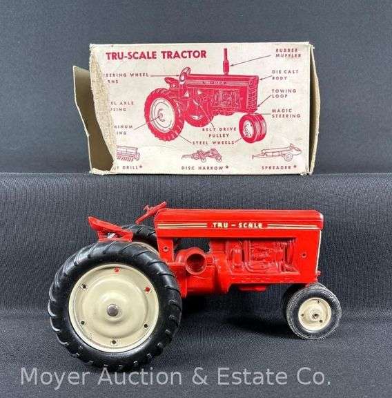 Tru-Scale Farm Tractor, with Original Box, 8"w image