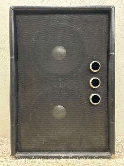 Vintage Speaker Cabinet, Unmarked/Unknown Maker, Padded Button-Tufted Exterior image