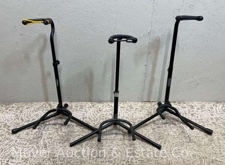 (3) Folding Guitar Stands image