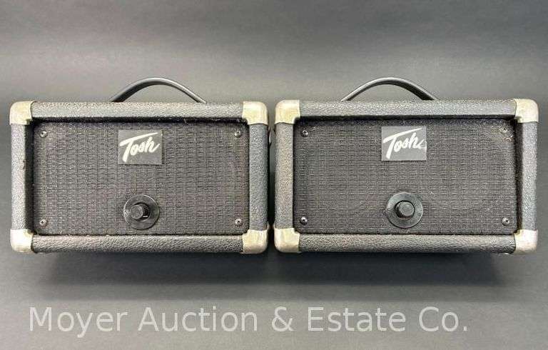 (2) Tosh TM25VC Speakers Monitors, 12"x7"x7"h image