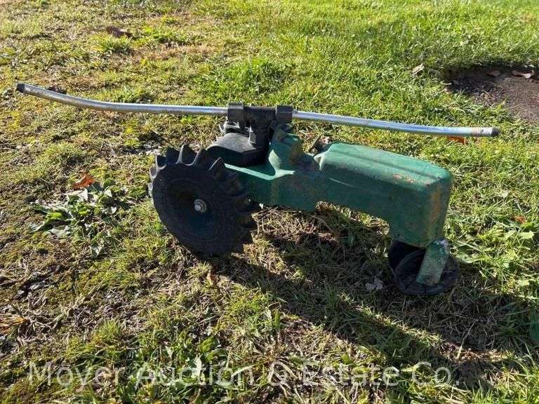 Cast Iron 'Tractor' Traveling Lawn Sprinkler image