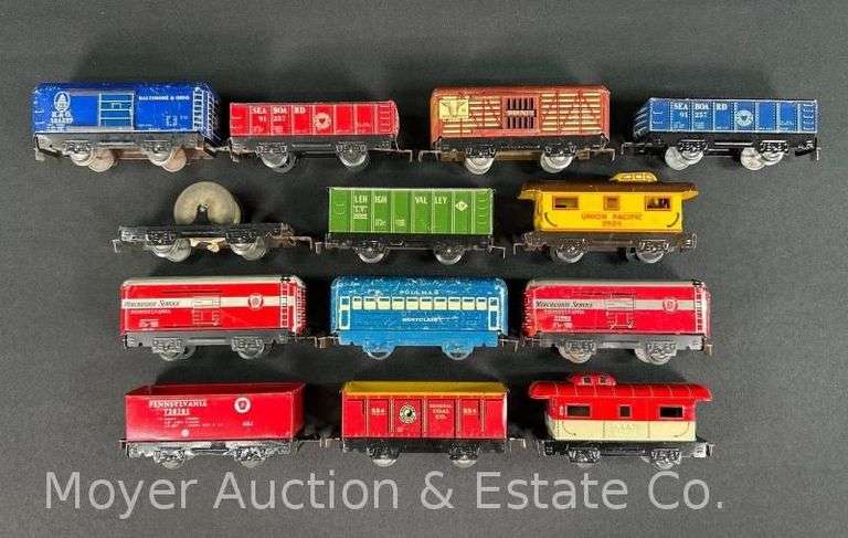 (13) Asst. Marx Tin Plate Freight Cars image