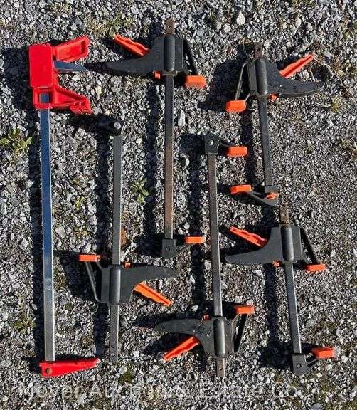 Group of Bar Clamps, Most 12"-18" image