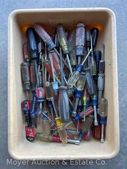 Large Group of Asst. Craftsman Screwdrivers and Nut Drivers image