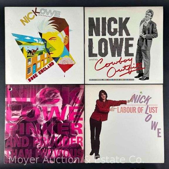 (4) Nick Lowe Record Albums image