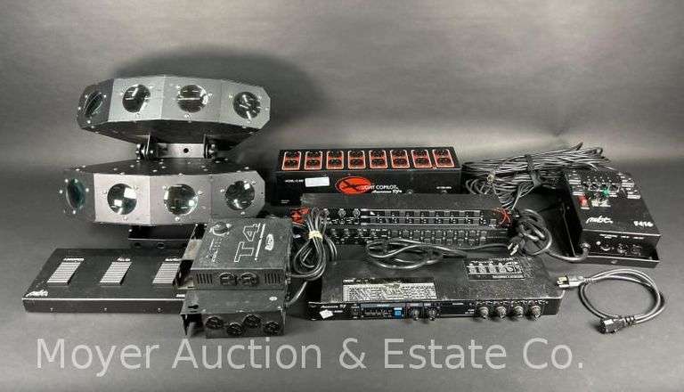 Group of Asst. DJ Lighting, Lighting Equipment, Controllers, Etc. image