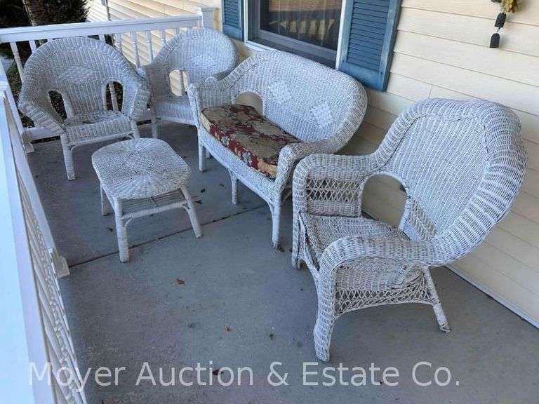Group of Wicker Patio Furniture image