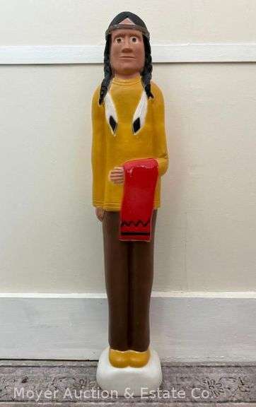 Don Featherstone Native American Blow Mold, Union Products, No Cord, 35"h