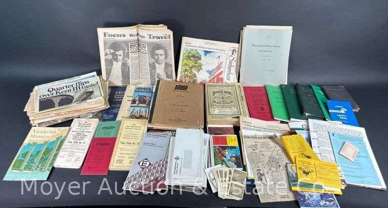 Group of Model Train/Railroad Related Paper, Books, Ephemera, Etc. image