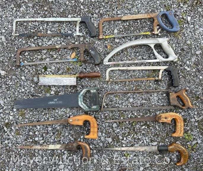 Group of Hand Saws and Hack Saws image