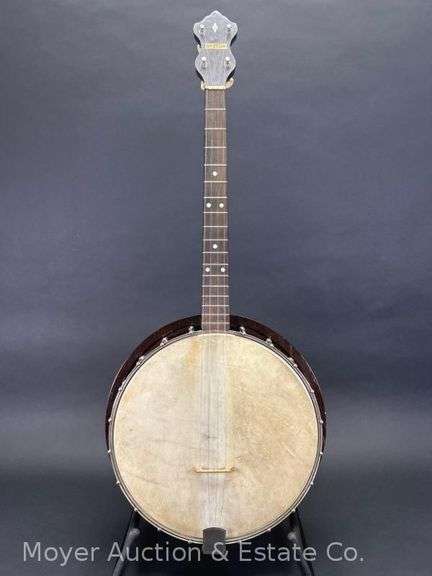 Glee Club Bruno NY 4-String Banjo, with Original Hard Case, 31.5" Overall Length image
