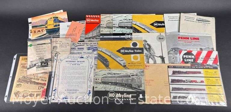 Group of Lionel, American Flyer, and Other Model Railroading Catalogs, Paper and Ephemera image