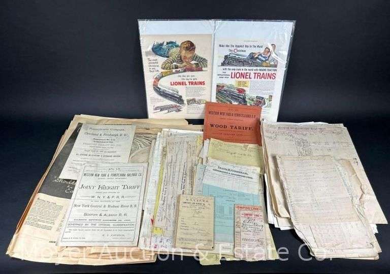 Group of Vintage Railroad Related Newspaper Pages/Clippings, Most NYC Related image