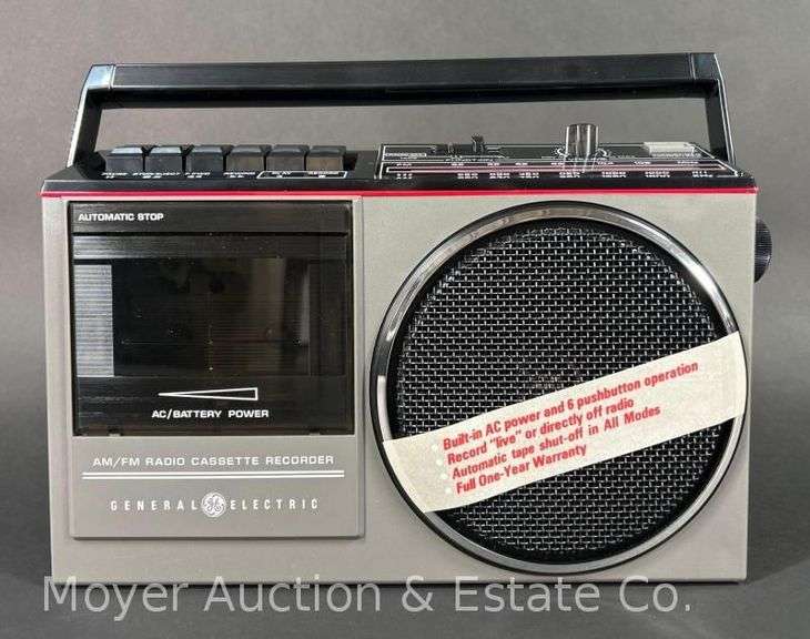 GE Radio Cassette Recorder, Model 3-5233, with Original Box image